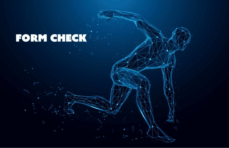 Form Check illustration of athlete - stock photo