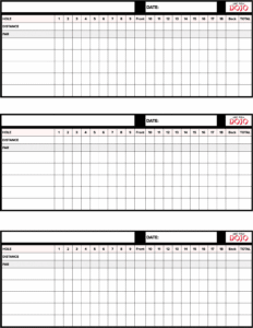 Free Disc Golf Scorecard - (Printer-Friendly) Disc Golf Dojo