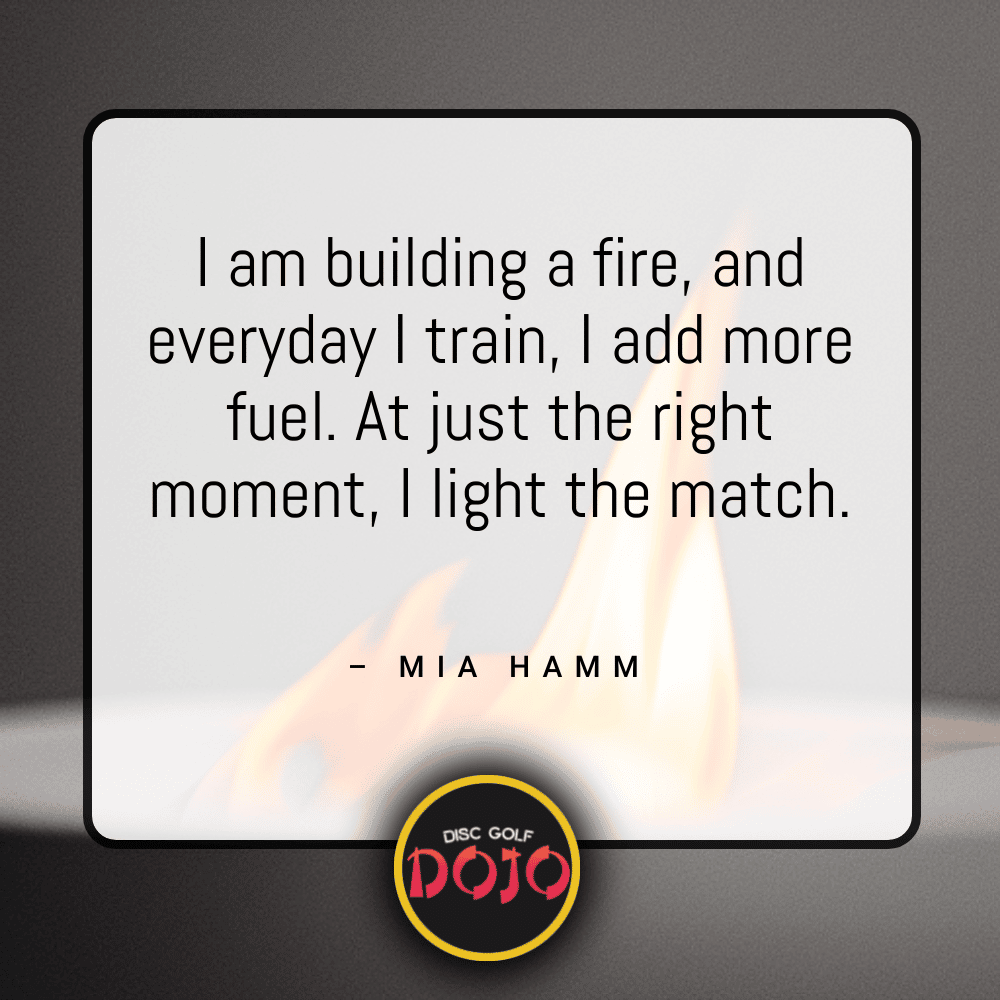 Quote on building a fire as practice