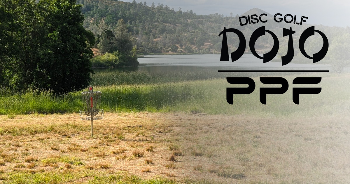 highland springs disc golf course, CA with PPF logo overlay