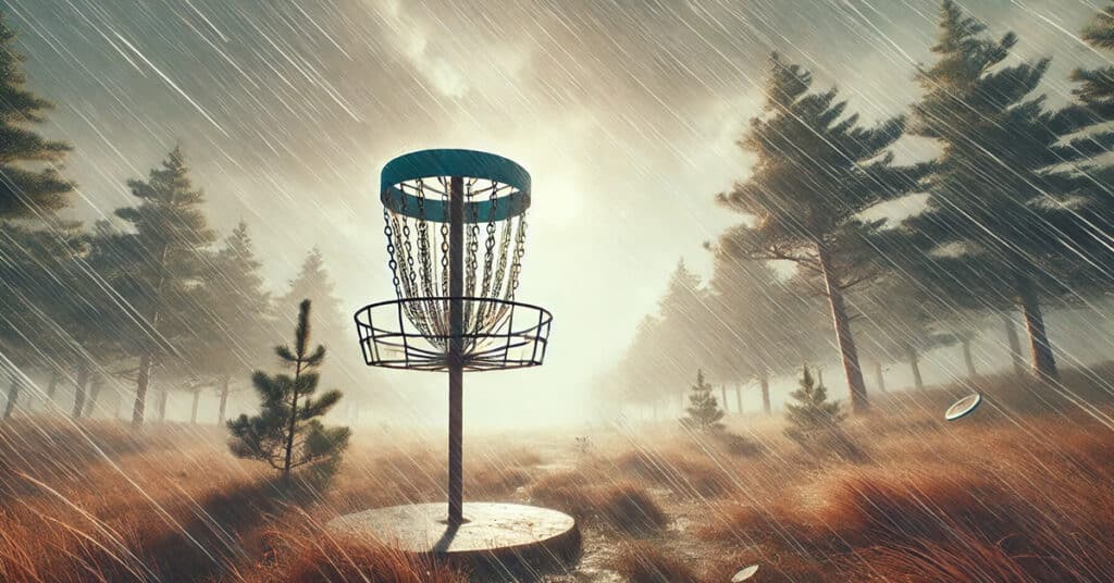 disc golf in the rain and wind tips